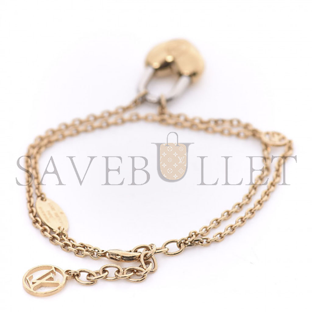 l**is V*t*n lv crazy in lock bracelet gold silver m1583a
